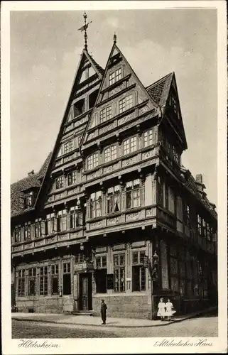 Ak Hildesheim in Niedersachsen, Altdeutsches Haus