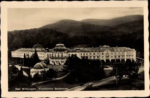 Ak Bad Wildungen in Hessen, fürstliches Badehotel