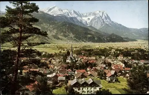 Ak Garmisch Partenkirchen in Oberbayern, Alpspitze, Zugspitze