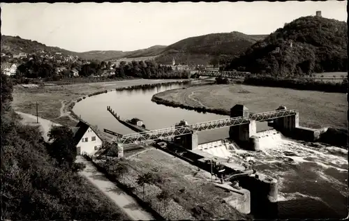 Ak Bad Nassau an der Lahn, Schleuse