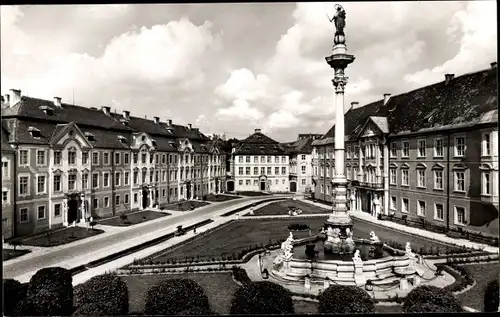 Ak Eichstätt in Oberbayern, Residenzplatz, Mariensäule