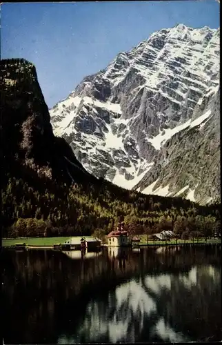 Ak Sankt Bartholomä Schönau am Königssee, Watzmann