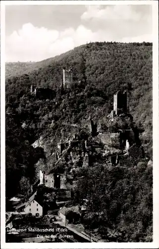 Ak Manderscheid Eifel, Burgruine