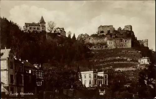 Ak St. Goar am Rhein, Burgruine Rheinfels