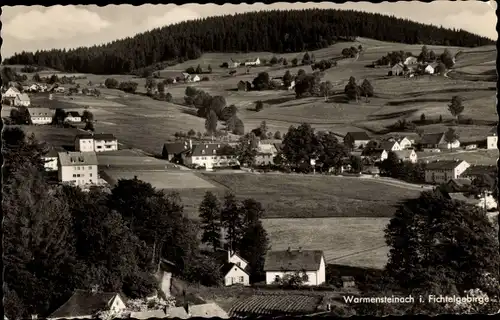 Ak Warmensteinach Oberfranken Bayern, Blick  vom Mittelberg, Winkel, Grenzhammer