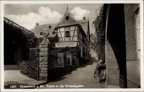 Ak Rüdesheim am Rhein, Drosselgasse, Drosselhof