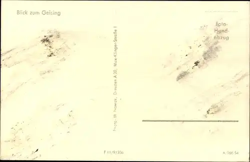 Ak Geising Altenberg im Erzgebirge, Panorama