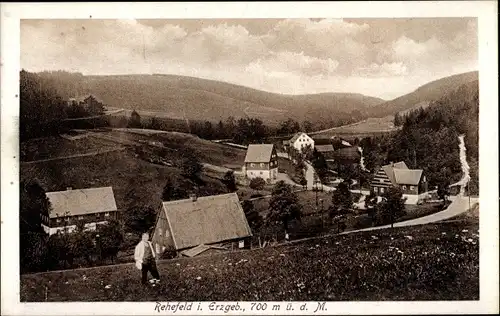 Ak Rehefeld Zaunhaus Altenberg im Erzgebirge, Totalansicht