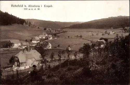 Ak Rehefeld Zaunhaus Altenberg im Erzgebirge, Totalansicht