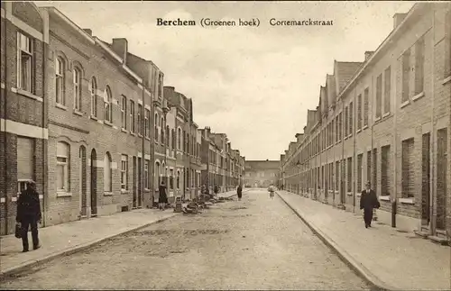 Ak Berchem Flandern Antwerpen, Groenenhoek, Cortemarckstraat