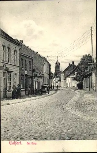 Ak Calfort Kalfort Flandern Antwerpen, Straßenpartie