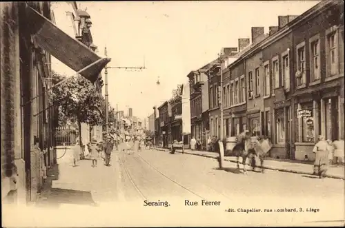 Ak Seraing Wallonia Lüttich, Rue Ferrer