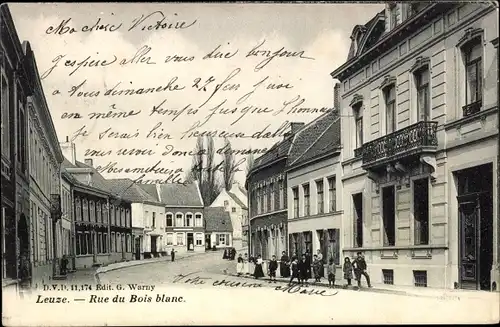 Ak Leuze Wallonien Hennegau, Rue du Bois blanc