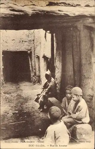 Ak Bou Saada Algerien, Rue de Amatar