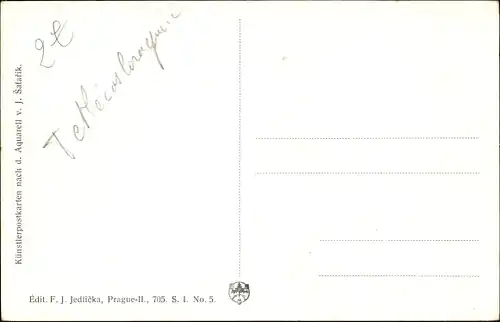 Künstler Ak Safarik, J., Praha Prag, Pulverturm