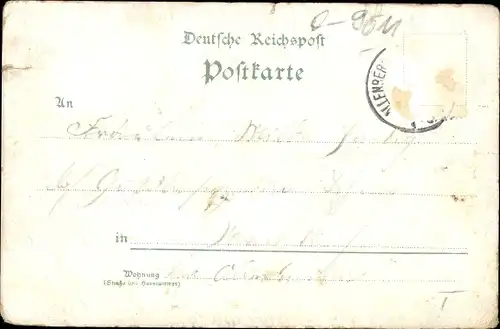 Litho Callenberg im Landkreis Zwickau, Gasthof Plauenscher Hof, Schule