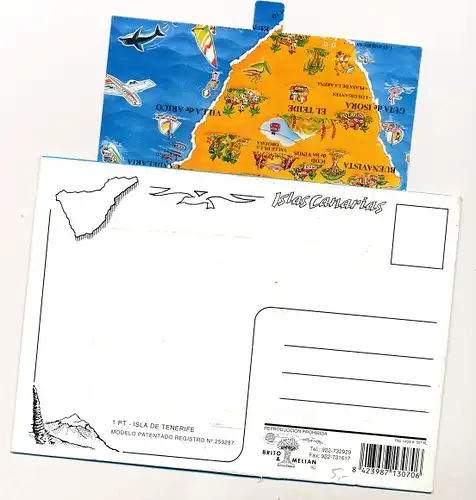 Leporello Ak Santa Cruz de Tenerife Teneriffa Kanarische Inseln Spanien, Strandmotiv