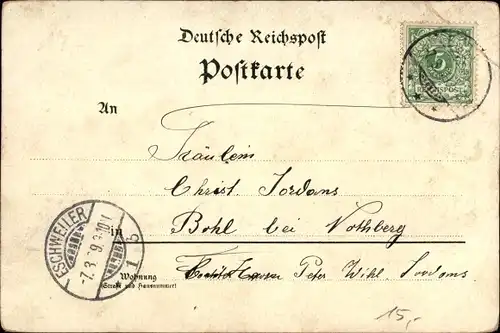 Litho Szczecin Stettin Pommern, Berliner Tor, Platz