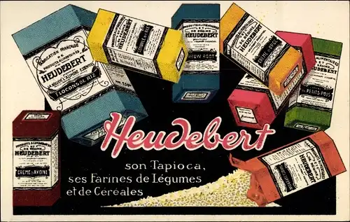 Ak Reklame, Heudebert, Nanterre, son Tapioca, ses Farines de Legumes et de Cereales