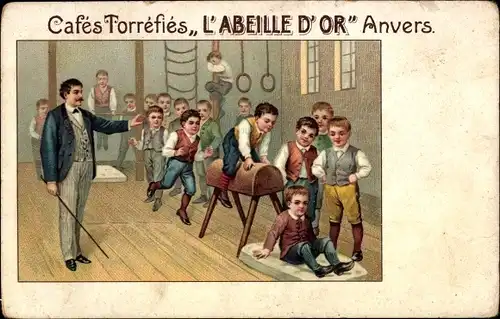 Litho Cafés Torrefies L'Abeille d'Or Antwerpen, Canal des Teinturiers