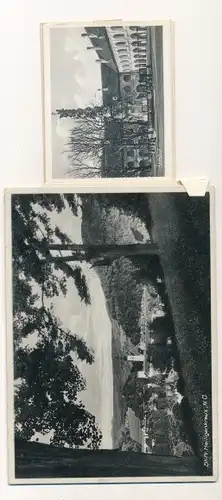 Leporello Ak Heiligenkreuz Niederösterreich, Gesamtansicht, Amtsgebäude