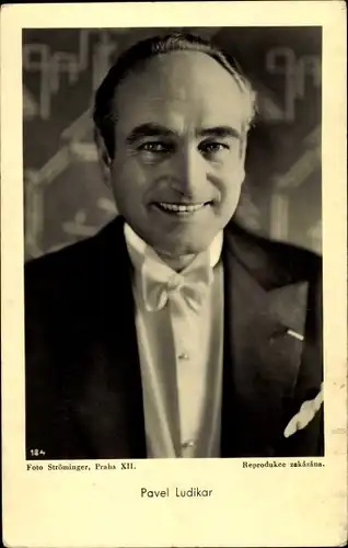 Ak Schauspieler Pavel Ludikar, Portrait