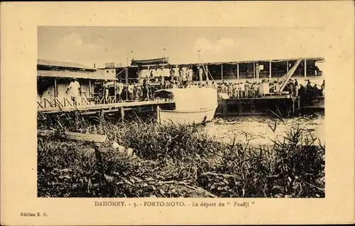 Ak Porto Novo Dahomey Benin, Le départ du Faadji