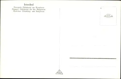 Ak Konstantinopel Istanbul Türkiye, Ortakeuy-Moschee am Bosporus