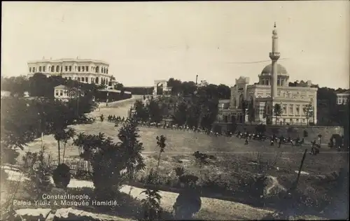 Ak Konstantinopel Istanbul Türkei, Palais Yildiz, Mosquée Hamidié