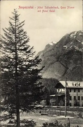 Ak Carbonin Schluderbach Toblach Dobbiaco Südtirol, Hotel, Hohe Gaisl
