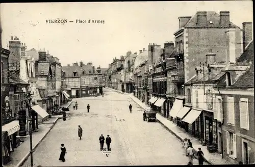 Ak Vierzon Cher, Place d'Armes