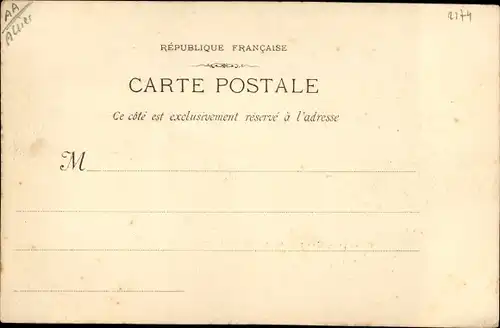 Ak Cusset Allier, Statue de al Republique