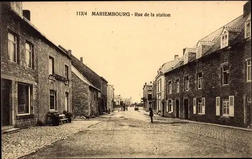 Ak Mariembourg Couvin Wallonien Namur, Bahnhofstraße