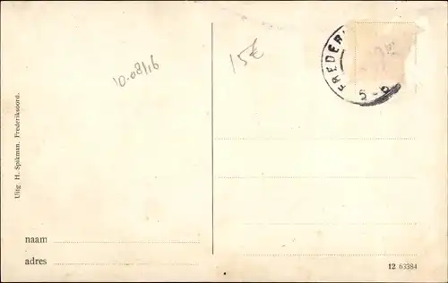 Ak Frederiksoord Drenthe, Hotel, Brücke