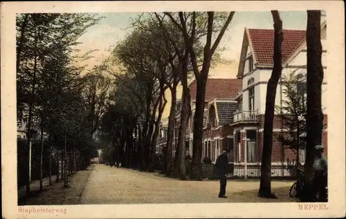 Ak Meppel Drenthe Niederlande, Staphorsterweg