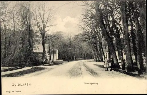 Ak Zuidlaren Drenthe Niederlande, Groningerweg