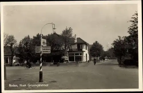 Ak Roden Drenthe Niederlande, Groningerstraat