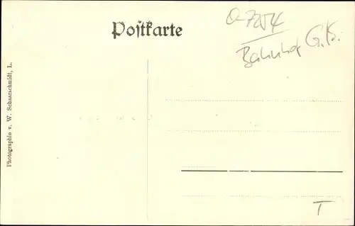 Ak Machern in Sachsen, Schloss, Gasthof, Haltestelle