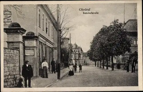 Ak Ohrdruf in Thüringen, Bahnhofstraße