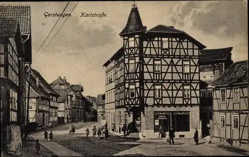 Ak Gerstungen in Thüringen, Karlstraße