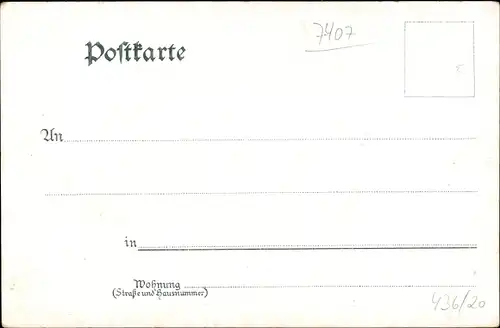 Litho Dettingen an der Erms im Kreis Reutlingen, Kirche, Marktplatz, Gasthaus zum Löwen