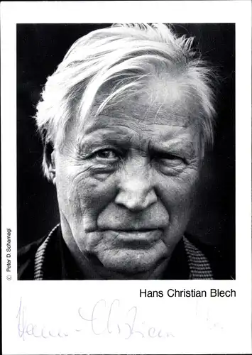 Ak Schauspieler Hans Christian Blech, Portrait, Autogramm