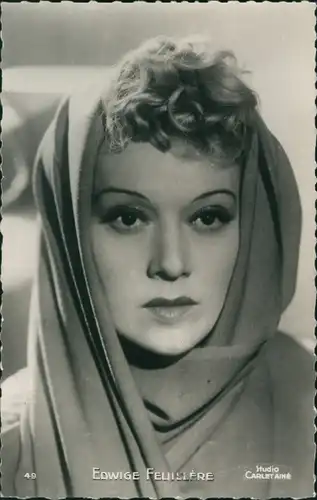 Ak Schauspielerin Edwige Feuillère, Portrait