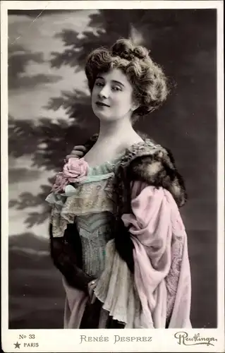 Ak Schauspielerin Renee Desprez, Portrait, Reutlinger