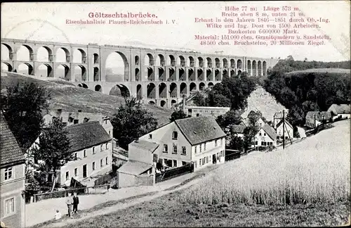 Ak Mylau Reichenbach im Vogtland, Göltzschtalbrücke
