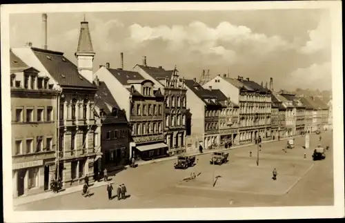 Ak Werdau in Sachsen, Markt