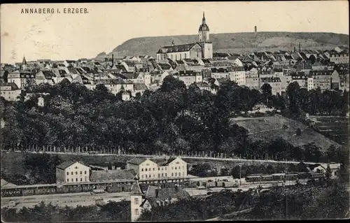 Ak Annaberg Buchholz im Erzgebirge, Gesamtansicht