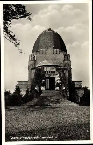 Ak Driehuis Nordholland, Westerveld-Krematorium