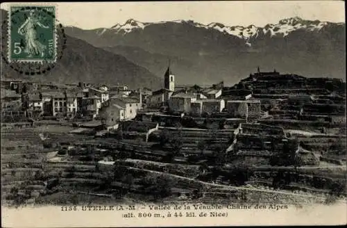 Ak Utelle Alpes-Maritimes, Vésuble-Talkette der Alpen