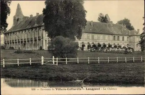 Ak Villers-Cotterêts Aisne, Longpont, Château